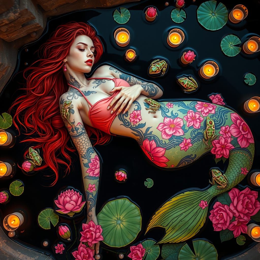 Deformed but nice tats from lotus mermaid attempts