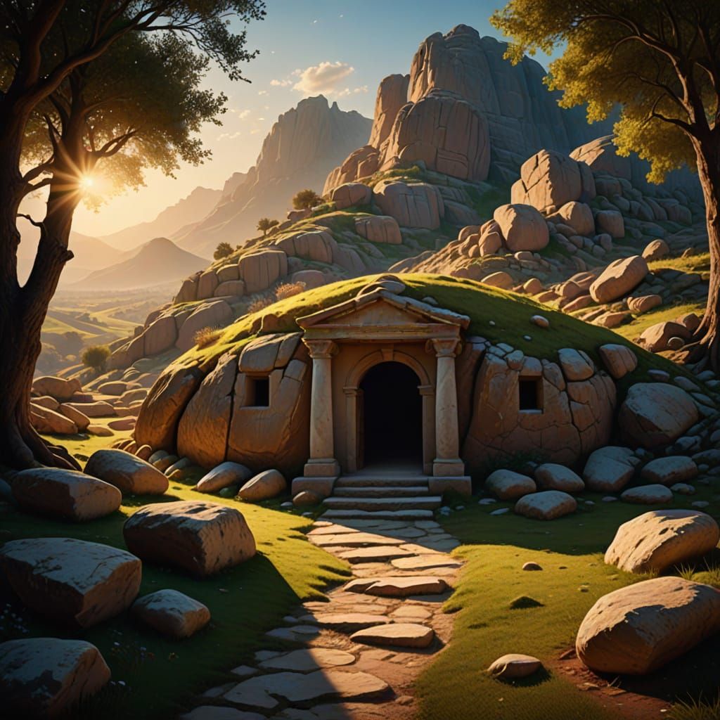 Golden Hour in the Empty Tomb