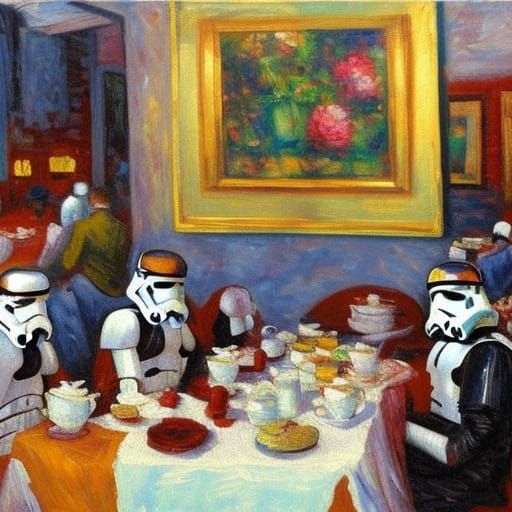 Stormtroopers' Neo-Impressionistic Tea Party