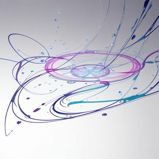 Kinetic Typography: Flowing River of Geometric Shapes