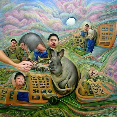 Dreamlike Surreal Image with Soft Textures