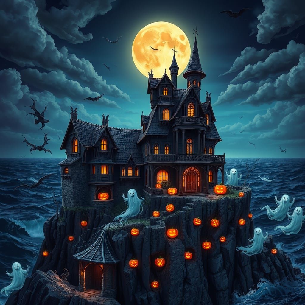 Haunted Mansion at Sunset