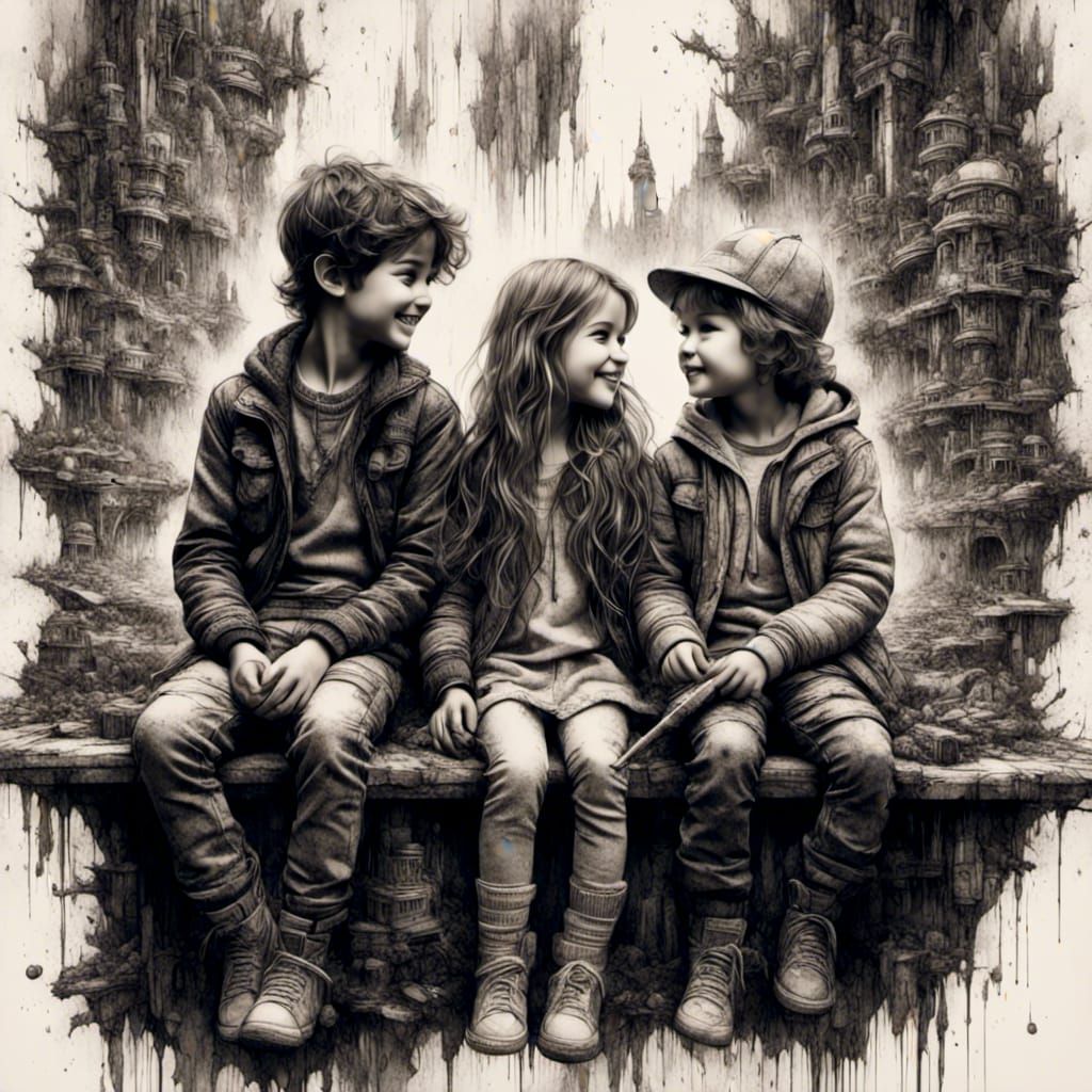 Happy Kids, portrait