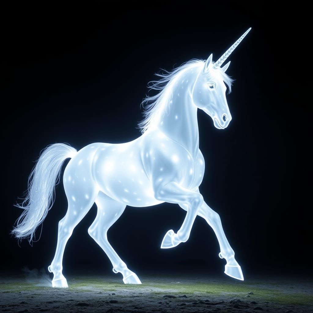 a giant White Centaur  made of prismatic light