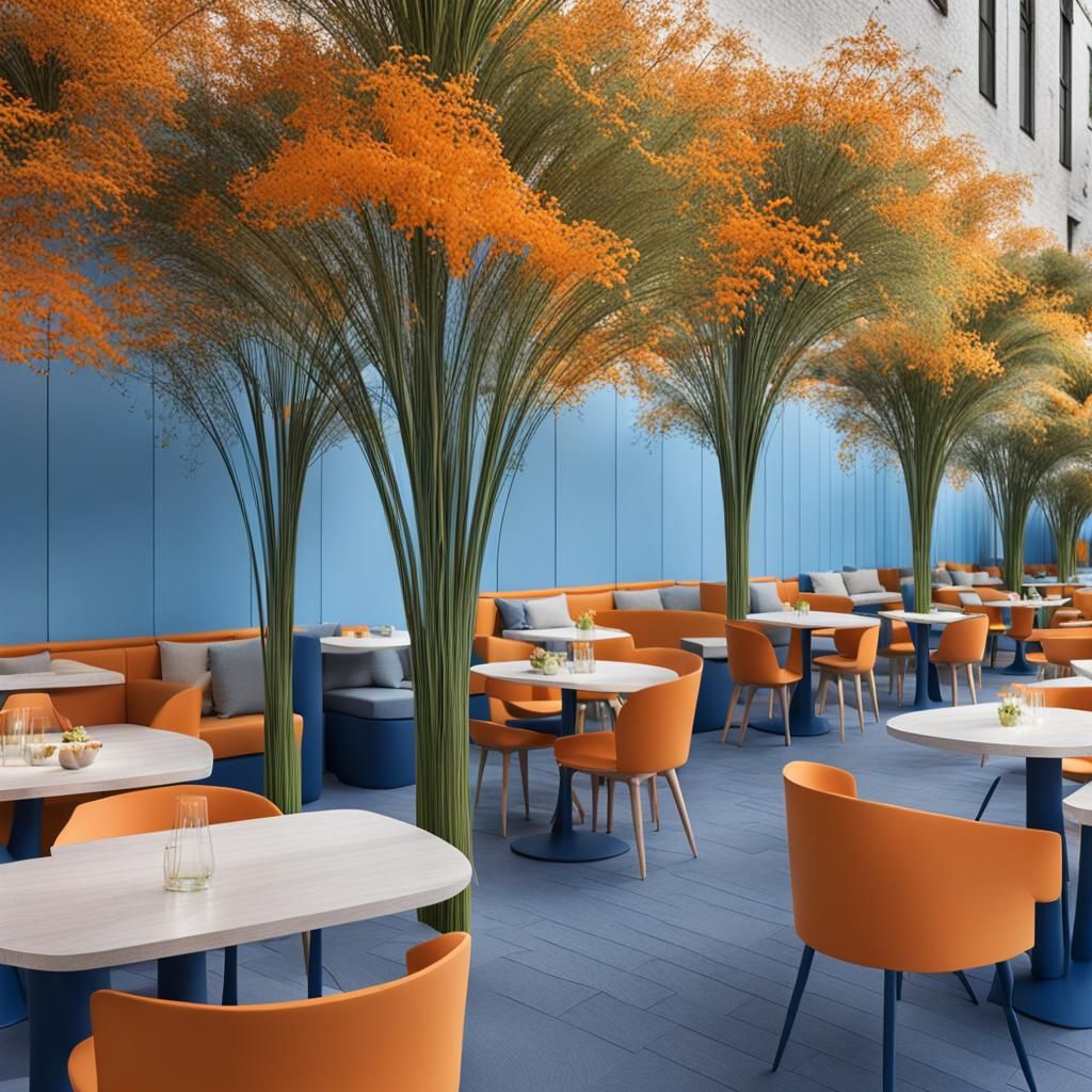 Harmonious Cafe Design: Nature Meets Architecture