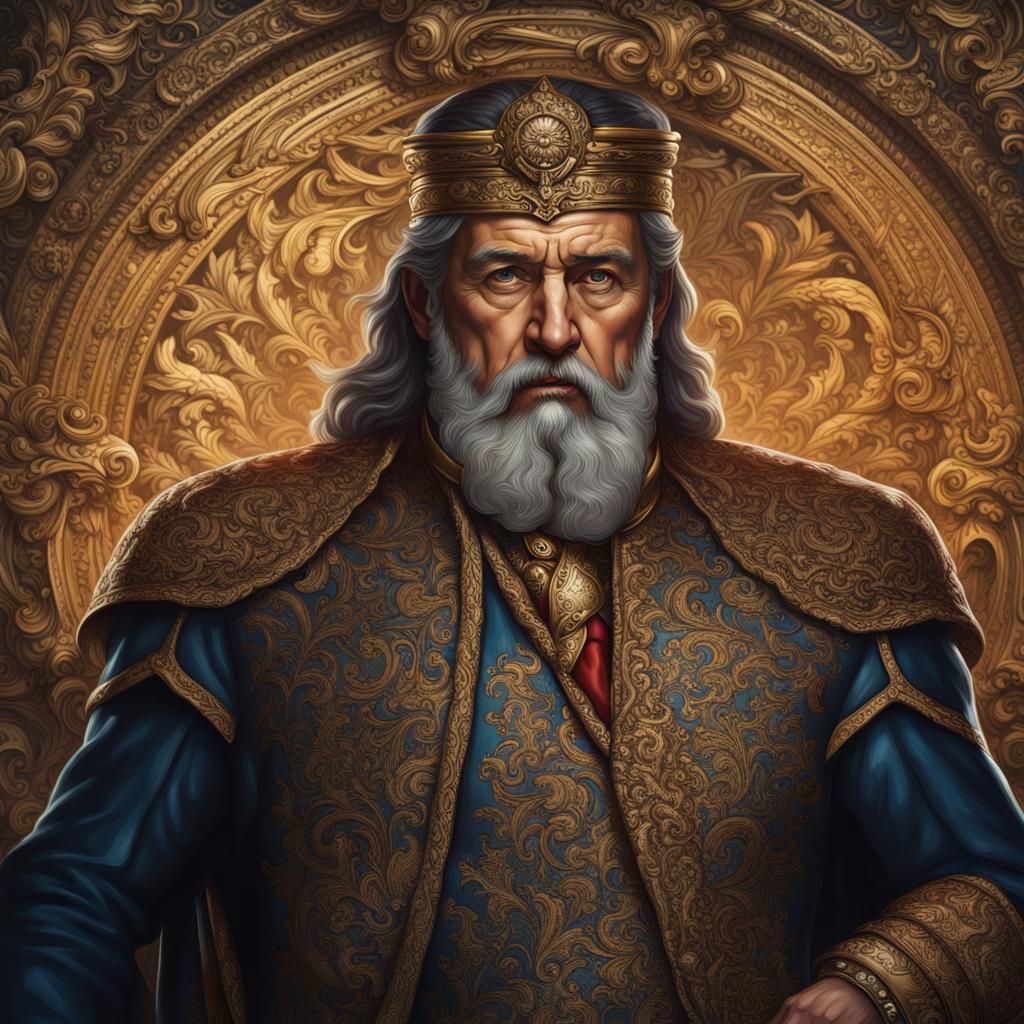 Powerful Man: Dramatic 8k Resolution Portrait