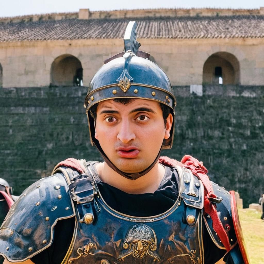 Roman Legionary Ready for Battle