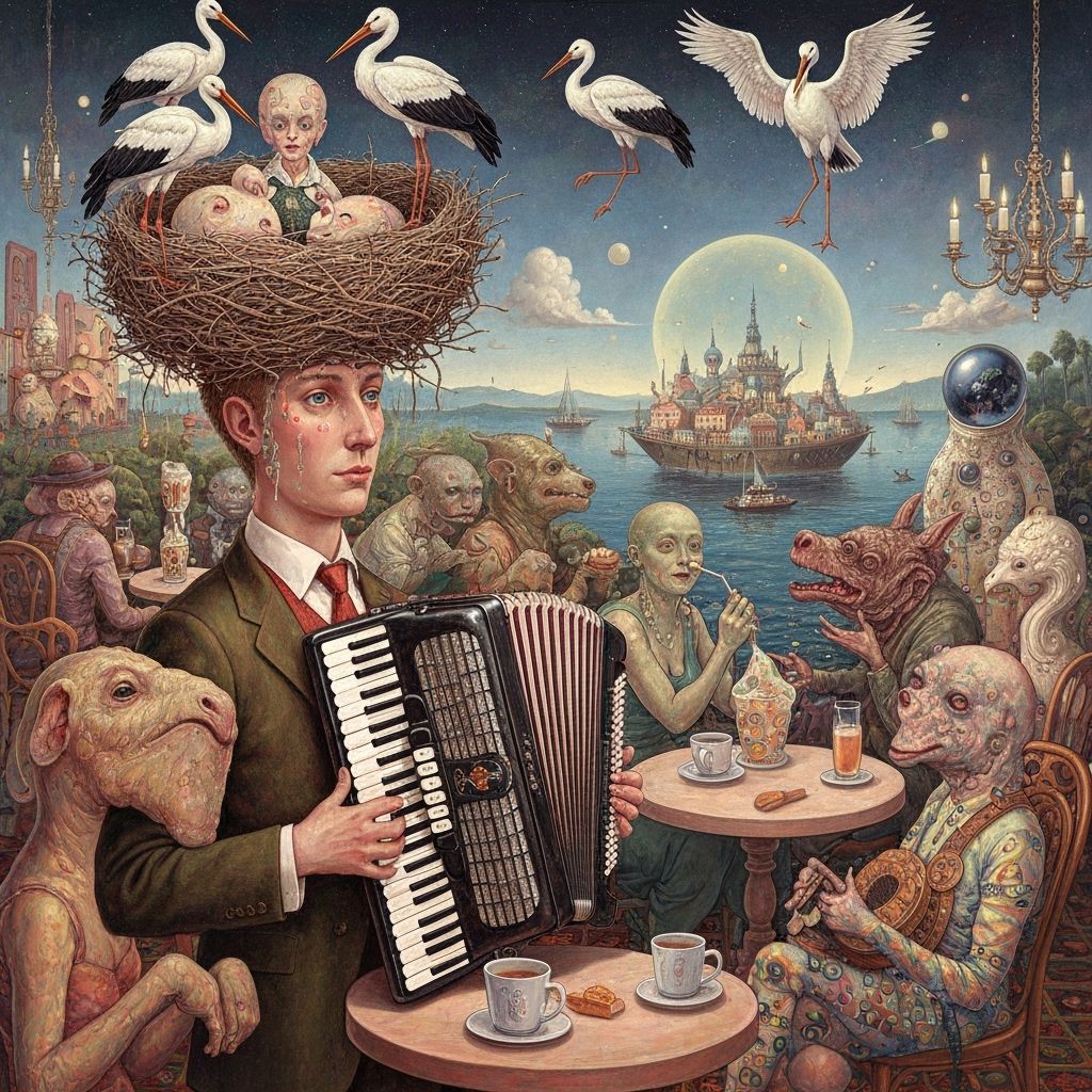 Bizarre Accordionist at Galaxy's End, Surreal Utopia