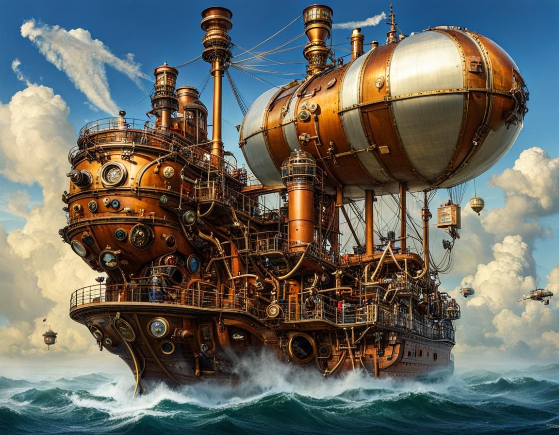 Steampunk Airship: Clear Air Turbulence