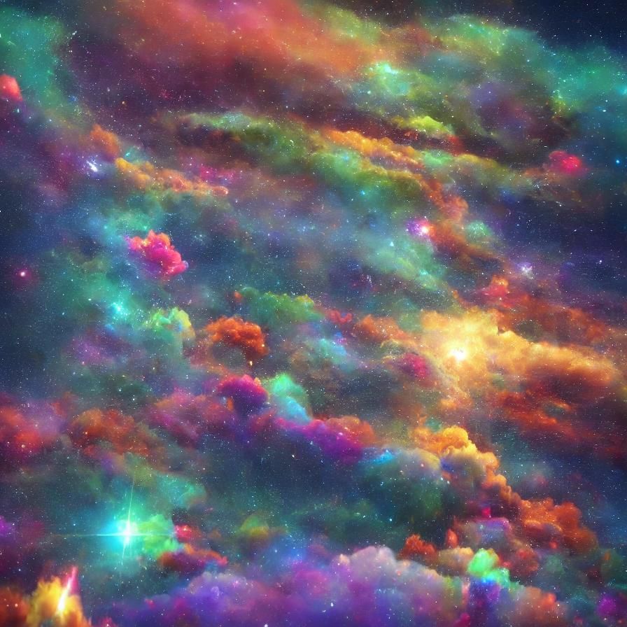 Alien Princess in Galaxy: Tim Burton Expressionism