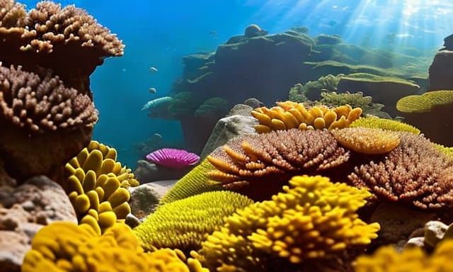 King Crab in Coral Reef: Hyperrealistic 3D Rendering