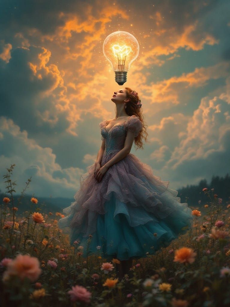 Miss Rosie Dawn Stands in Rosy Dawn Amidst Empire Glass Rhyt...