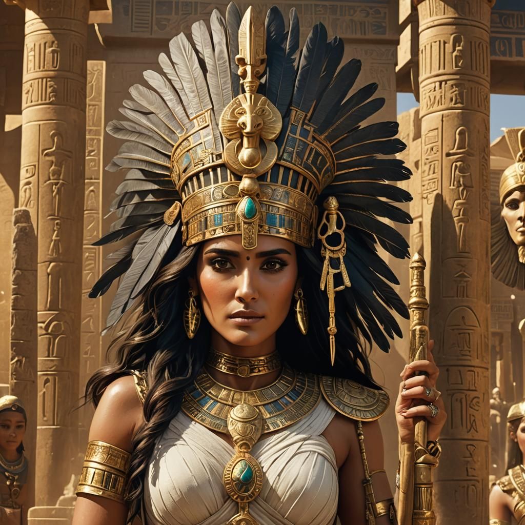 Salma Hayek as Egyptian Goddess Concept Art