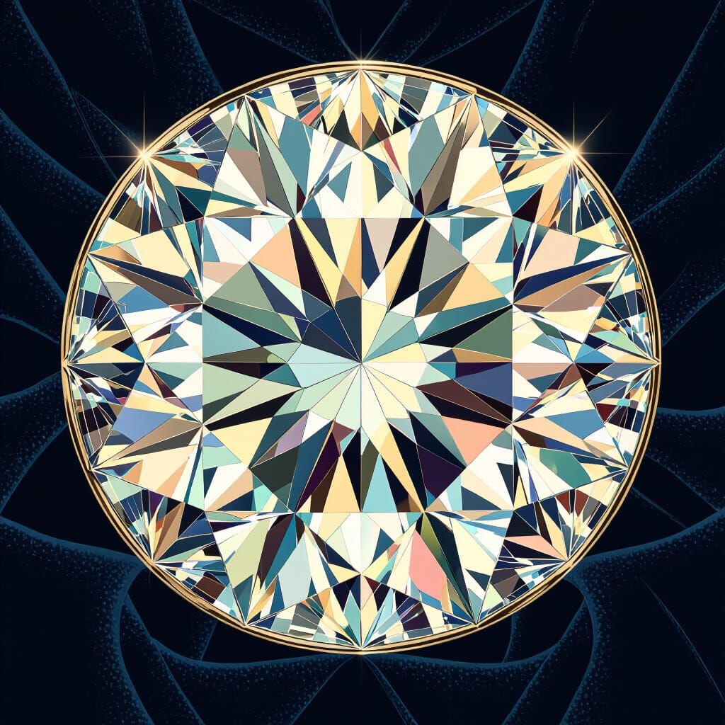 Diamond Facets in Art Nouveau Futurism