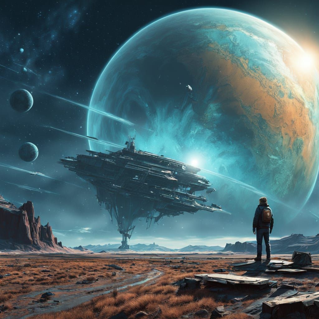 Cosmic God of Uranus in a Diamond Dust Storm