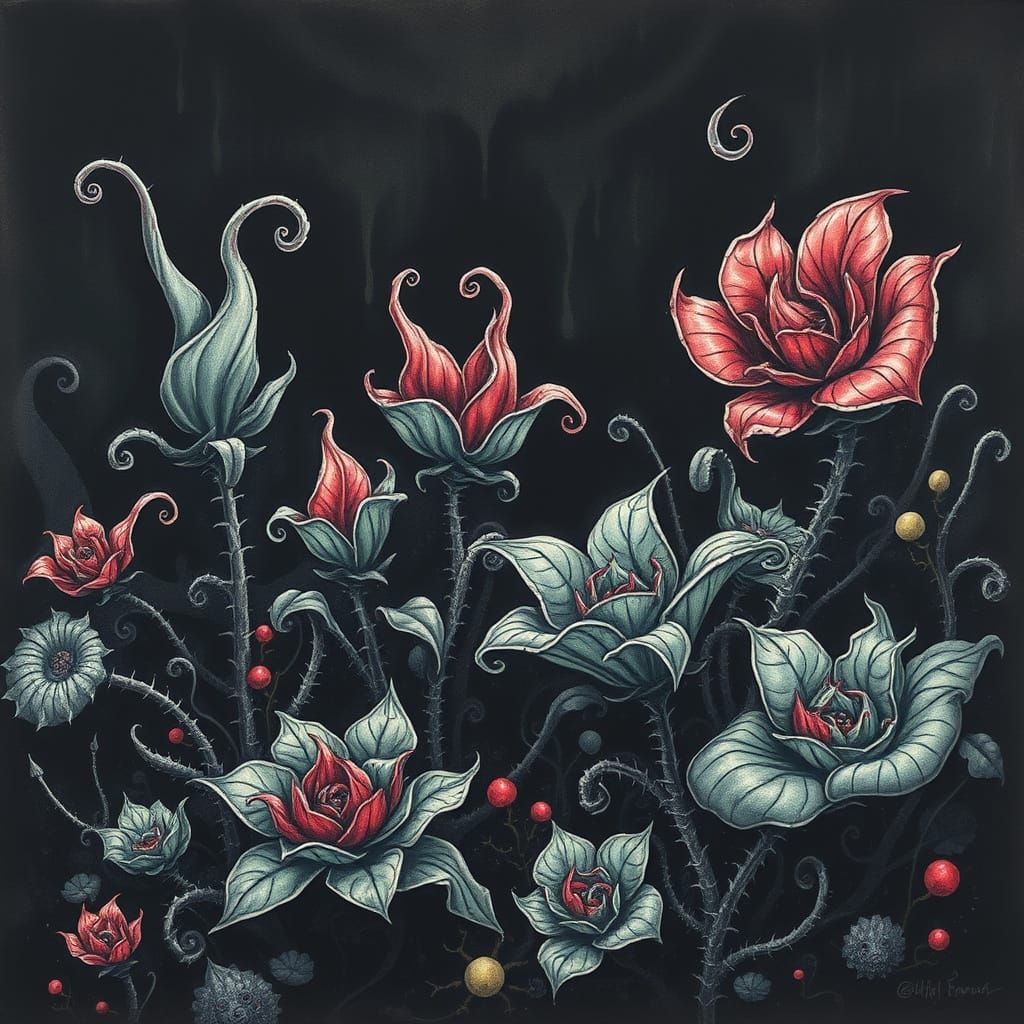 Deadly Sea Garden Blooms with Eerie Flora