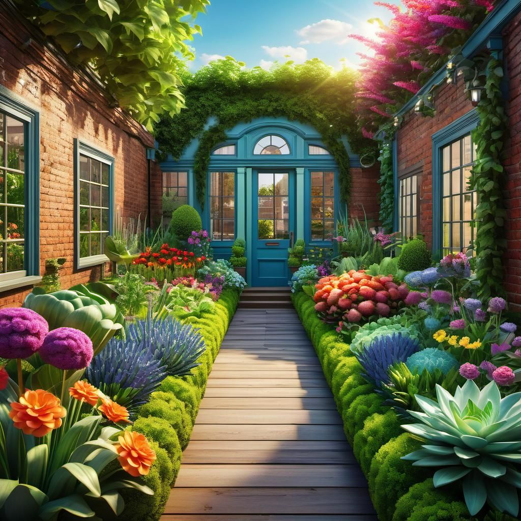 Urban Garden: A Photorealistic 3D Render
