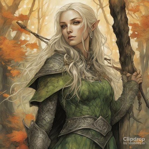 Enchanting Wood Elves in Forest Habitat