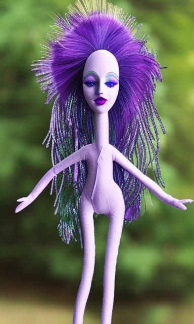 Horrible Long-Necker Purple Doll
