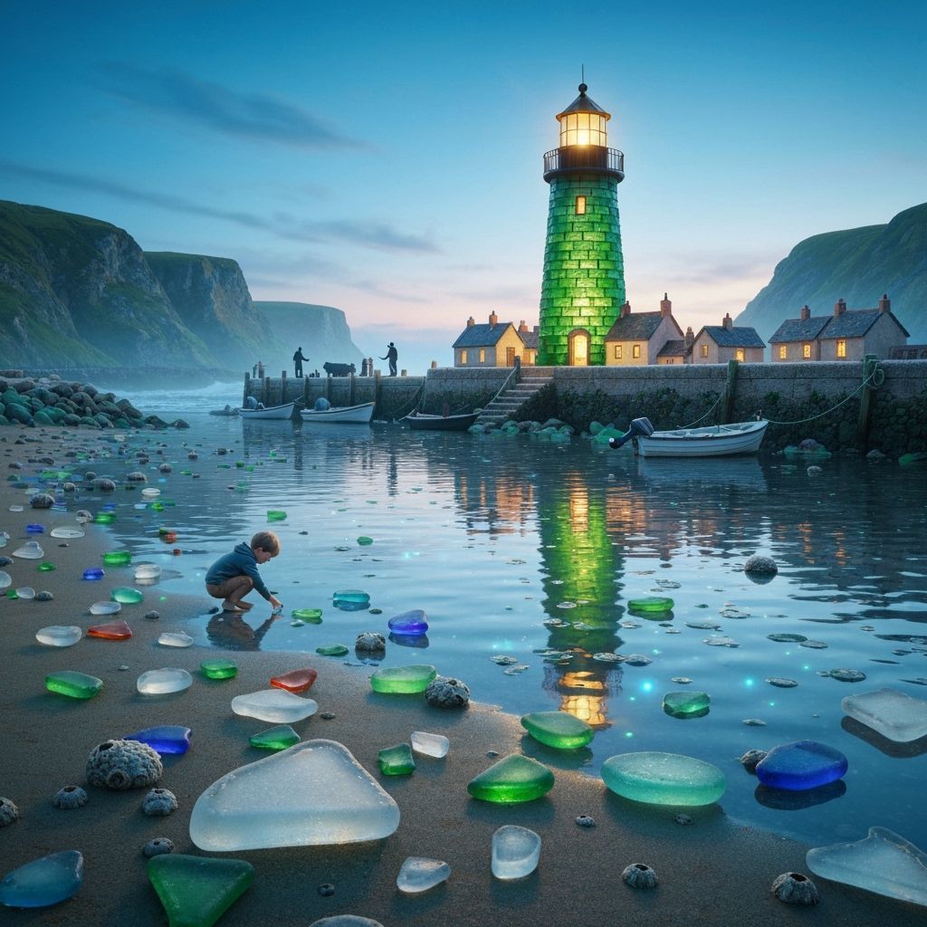 Sea Glass Lighthouse and Village at Twilight