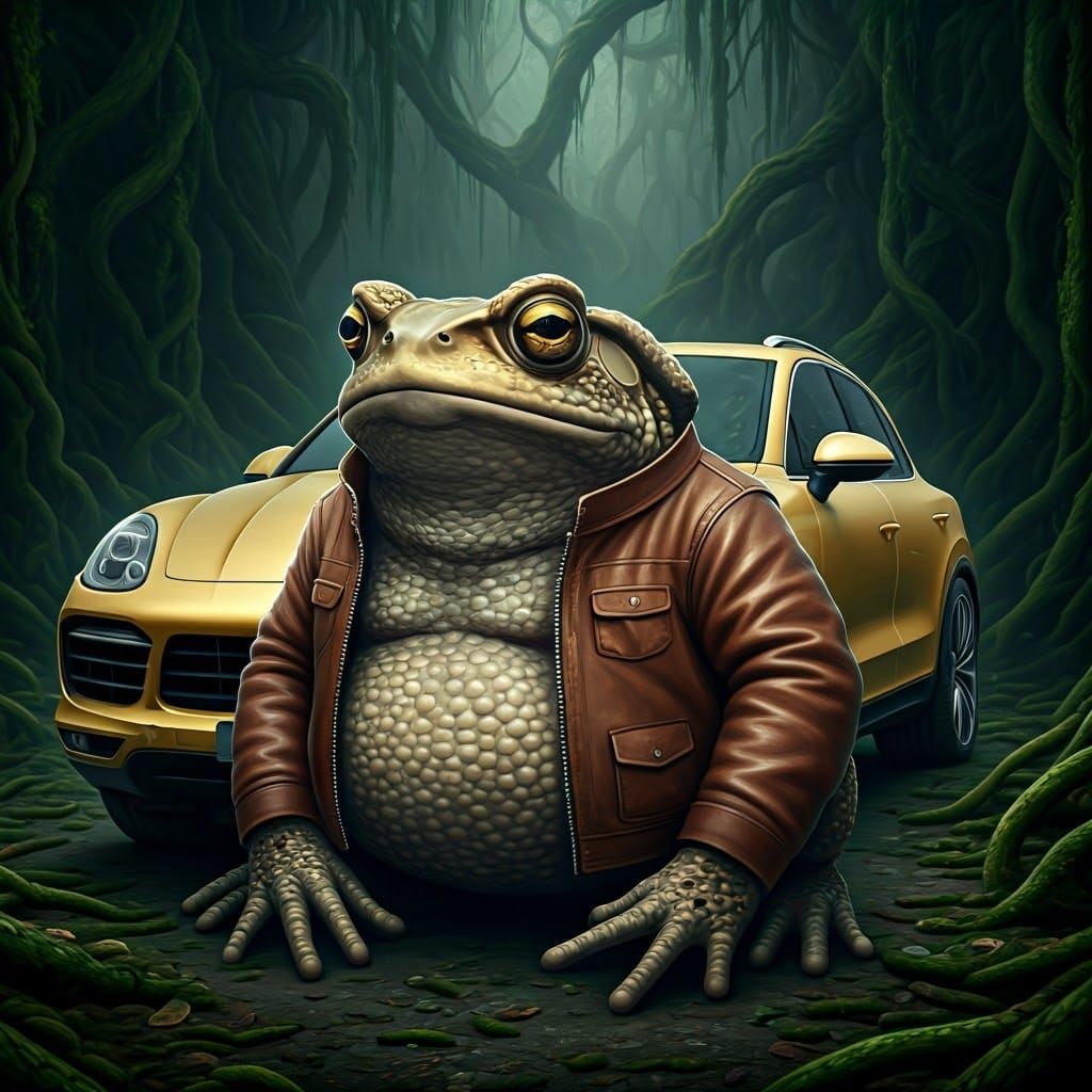 Fantasy Toad Showcases Luxury Porsche Cayenne in Mystical En...