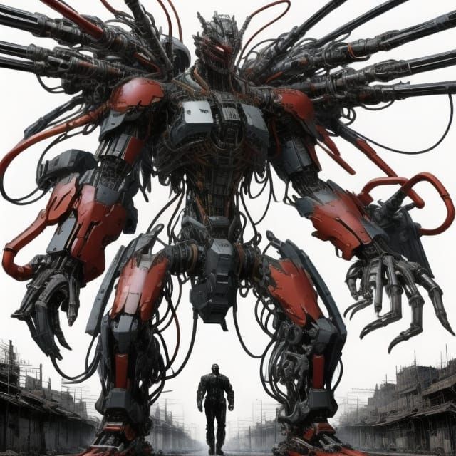 Cyberpunk Nightmare Mecha