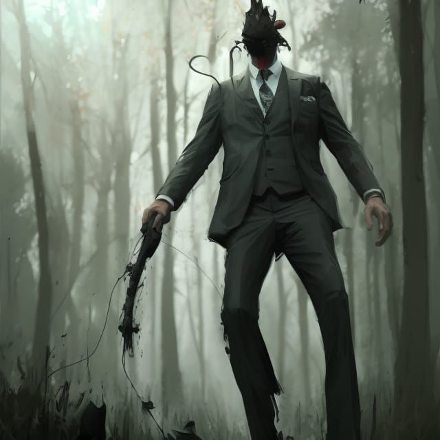 Classy Stag Gentleman in Suit Concept Art
