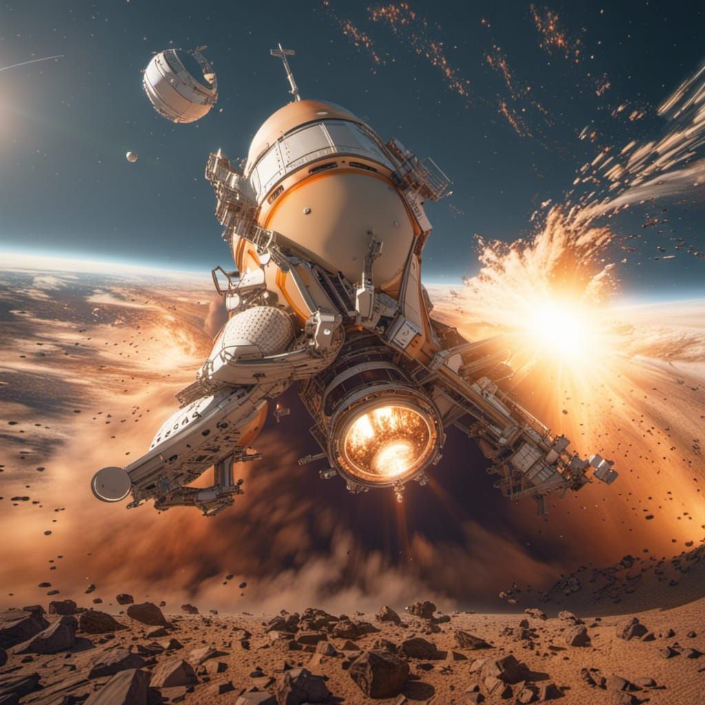 Spaceship Antares Crashes on Planet Solaris