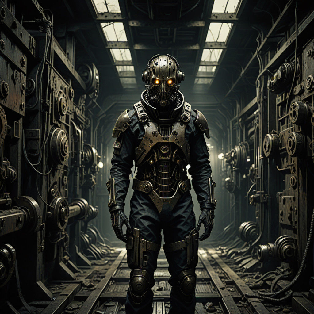 Cybernetic Horror in Grimy Industrial Decay