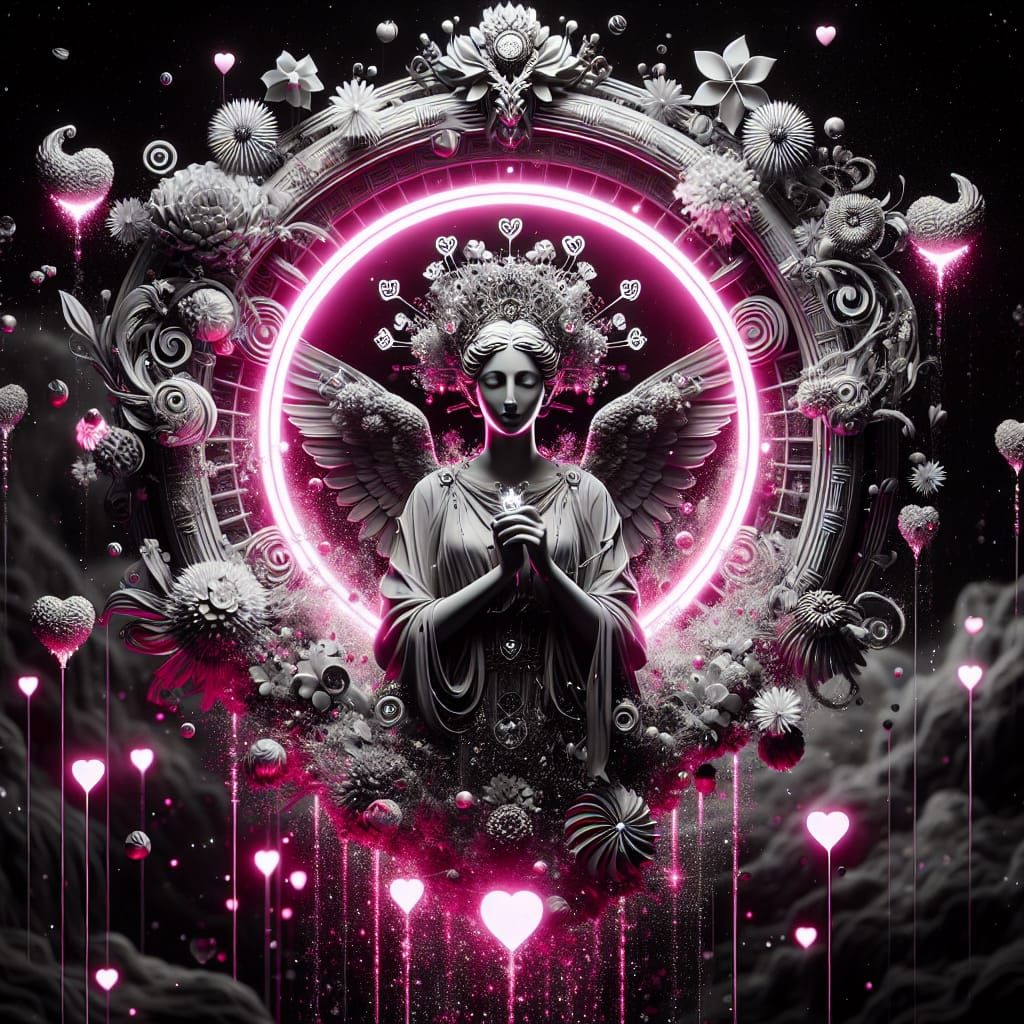 Monochrome Venus Emerges in Romantic Celestial Scene