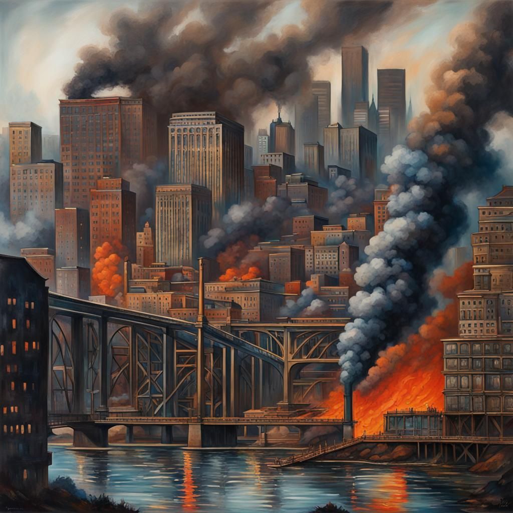 At its Post War zenith production of Steel was at its peak in Pittsburgh, Pennsylvania but the resulting smoke and soot ...