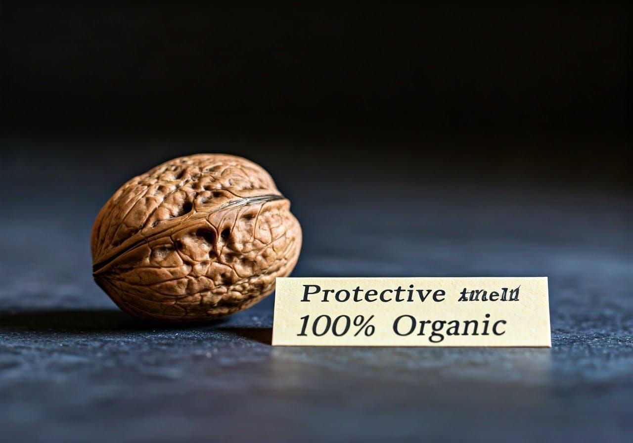 Walnut Shell with Organic Label
