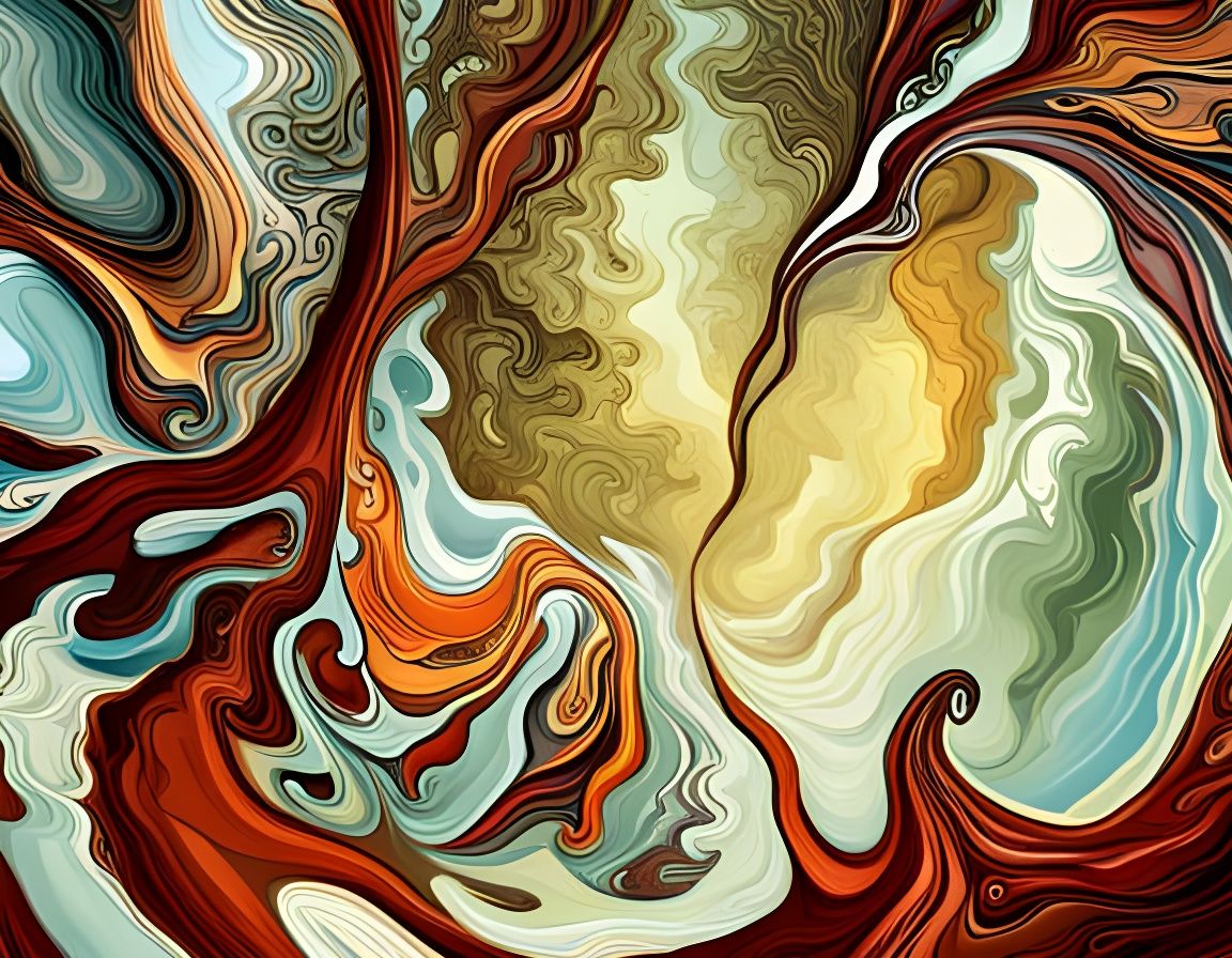 Forest Path Through Space Nebula in Spacepunk Style