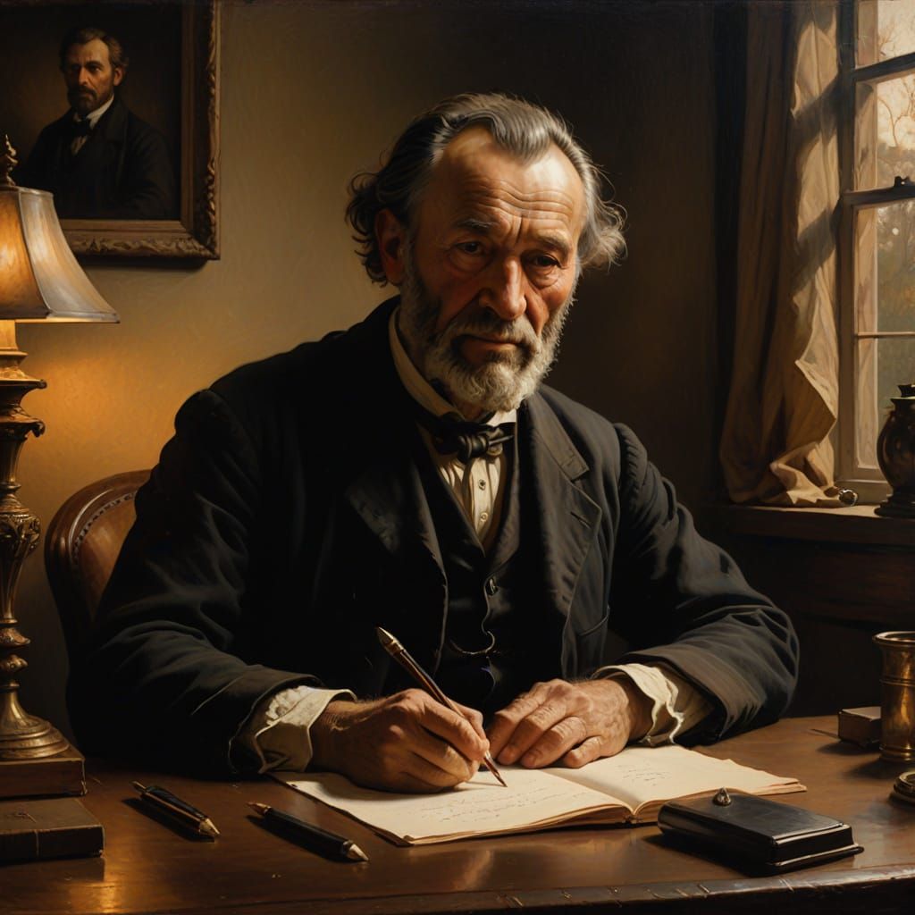 Portrait of Henri Dunant, founder of the Red Cross Organization