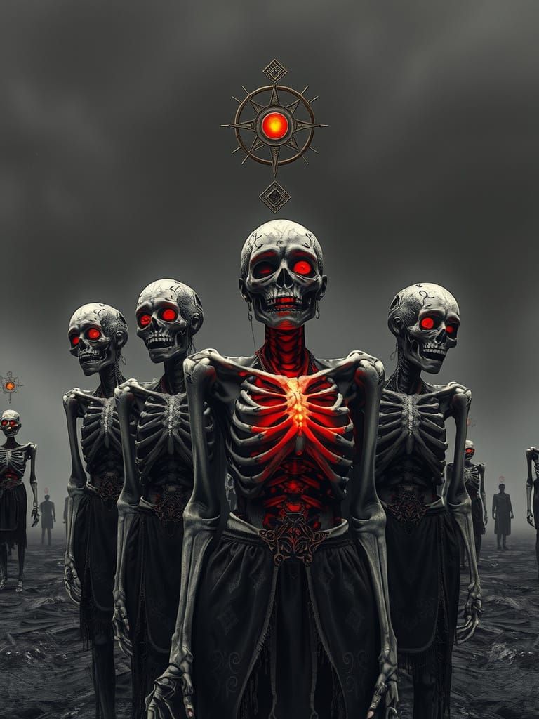 Monochrome Zombies Meet an Art Nouveau Empress