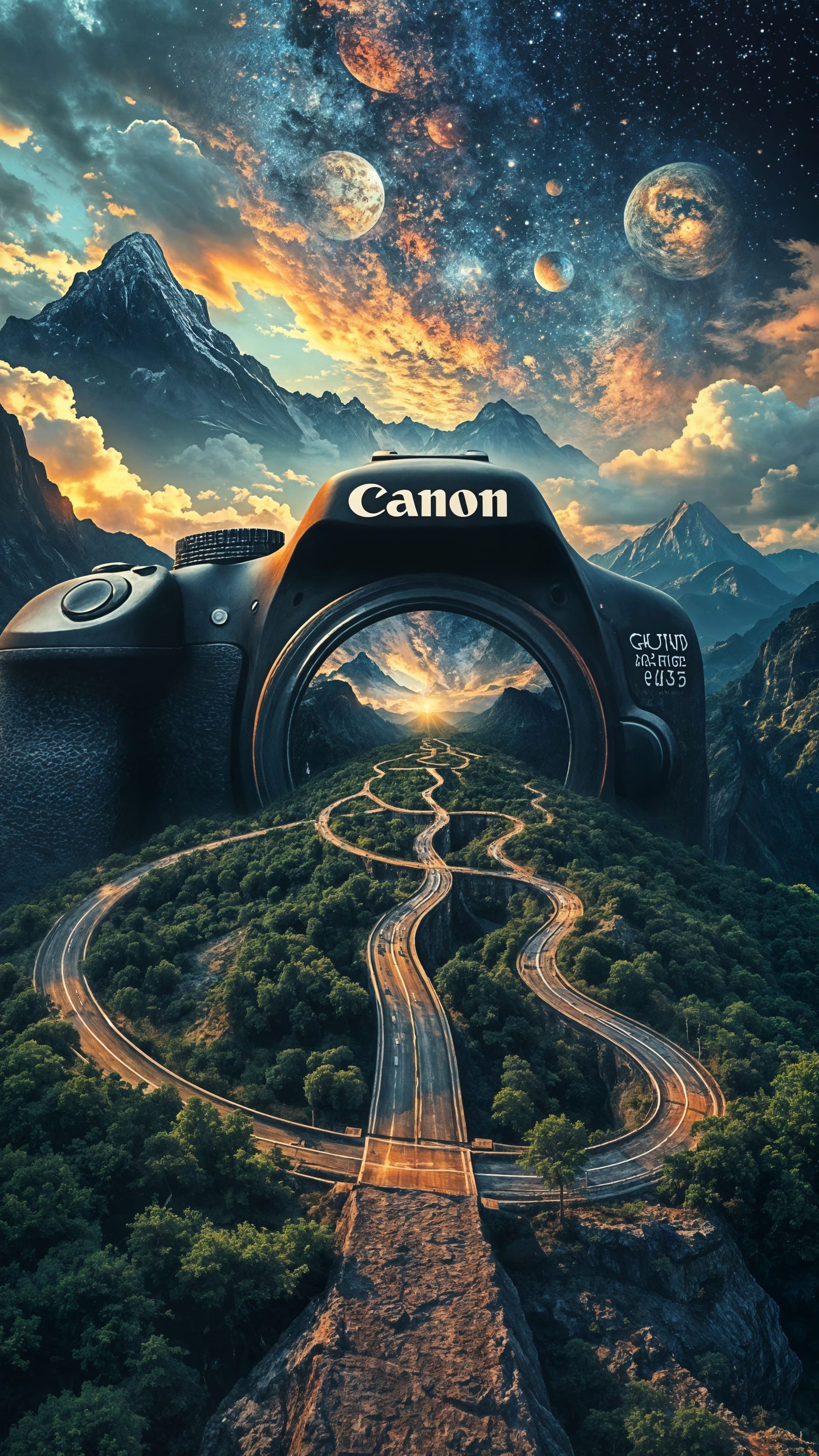 Surreal Camera Connects Realms as Digital Concept Art