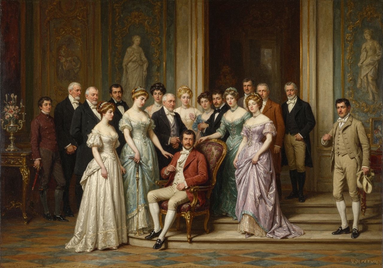 Classic Oil Painting Portrait in Fine Art Style