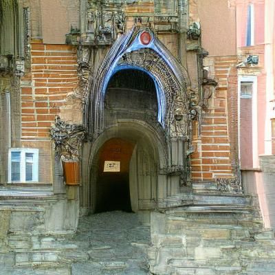 Futuristic Portal to Another Dimension