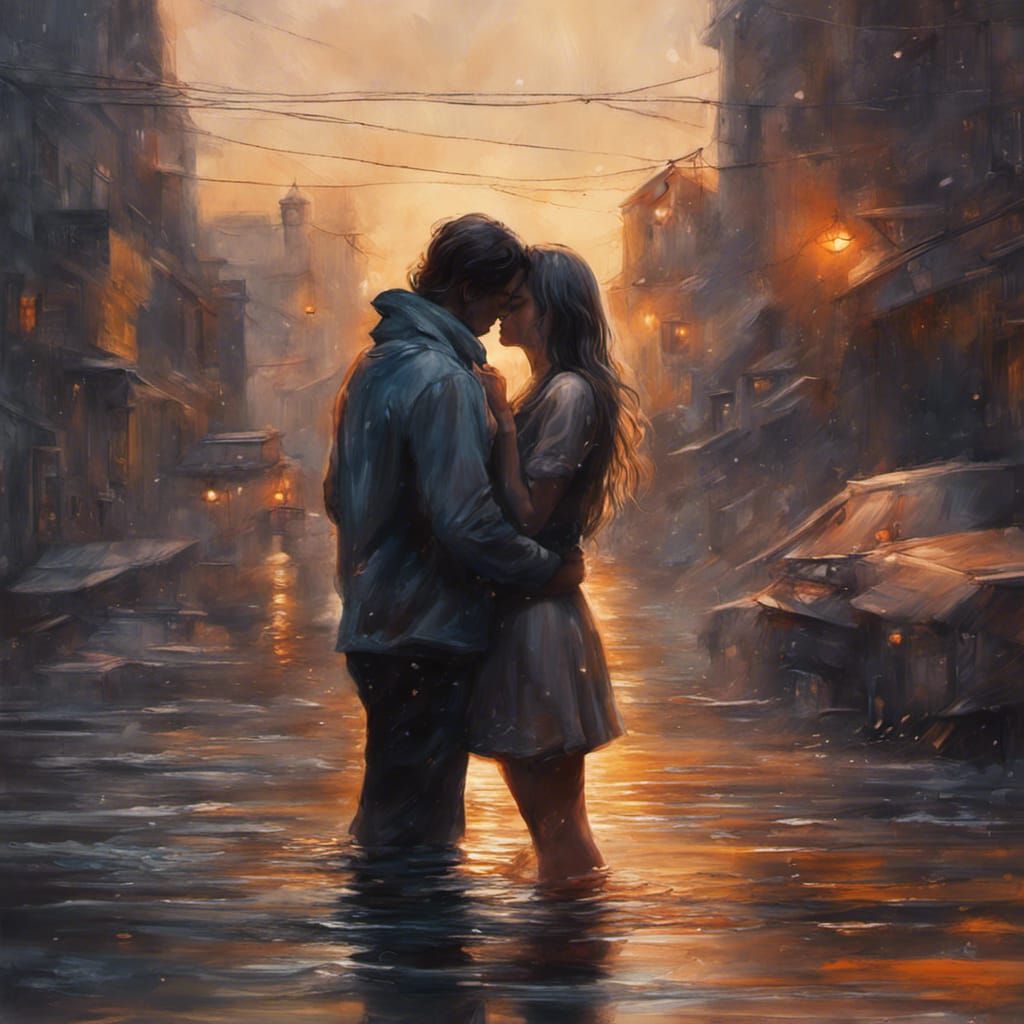 Dramatic Portrait with Colorful Hyperrealistic Detail