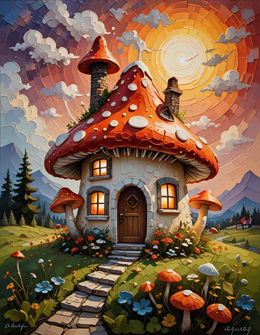 Mushroom house.