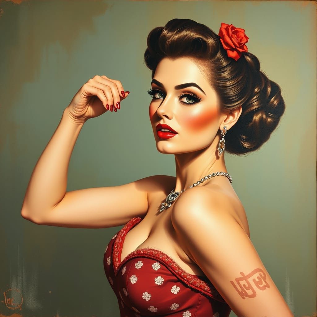 Classical Pin-up Portrait of a Soubrette