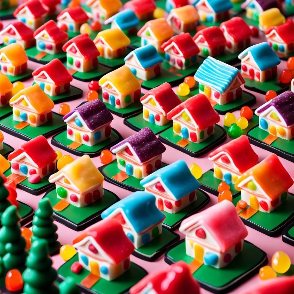 Candy Street: A Whimsical Neighborhood of Sweets