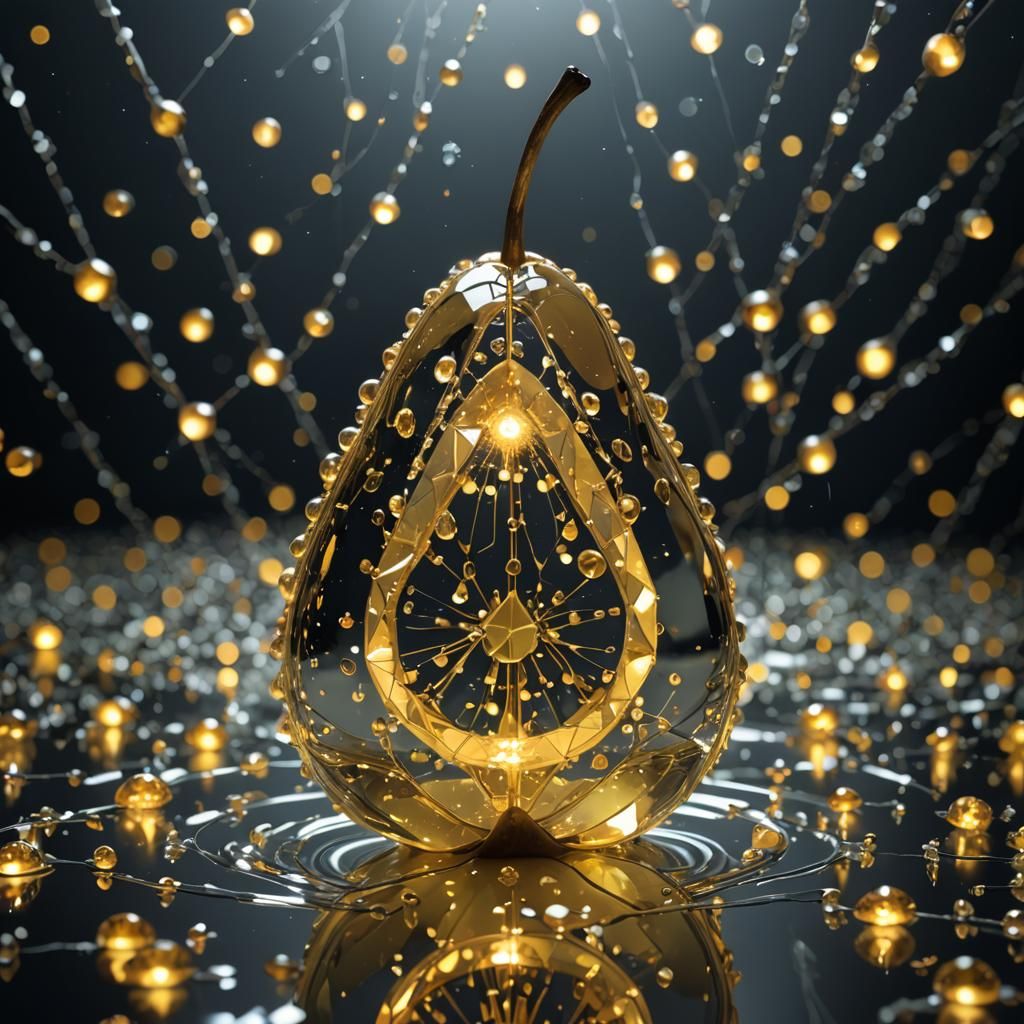 Glowing Pear of Destiny in Detailed Matte Painting