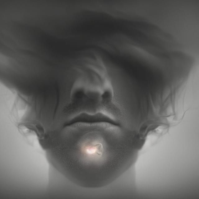 Jellyfish cloud. Close up portrait, ambient light, Nikon 15m...