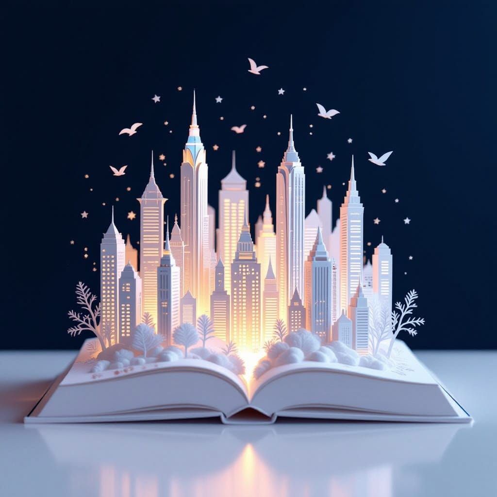 Miniature Sci-Fi World Emerges From Pop-Up Book