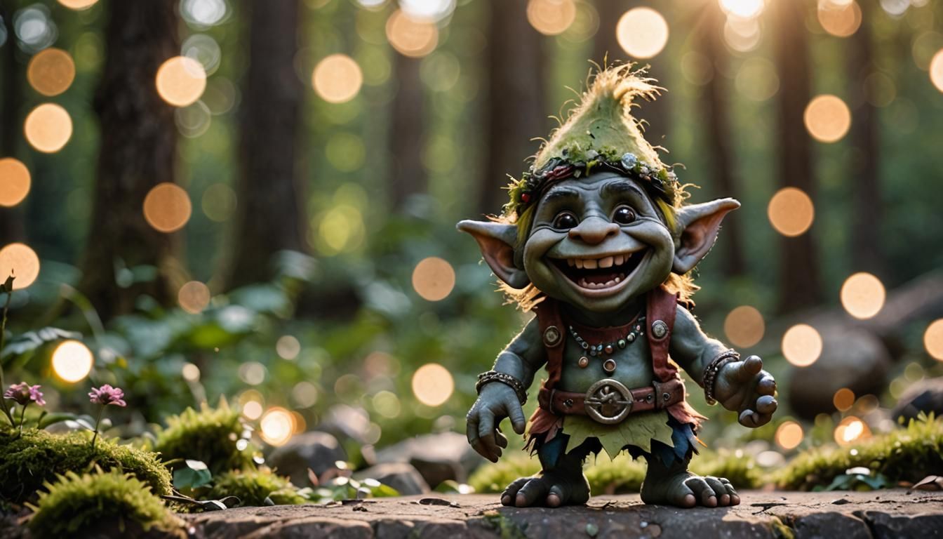 Happy Little Troll Captured with Professional Photography