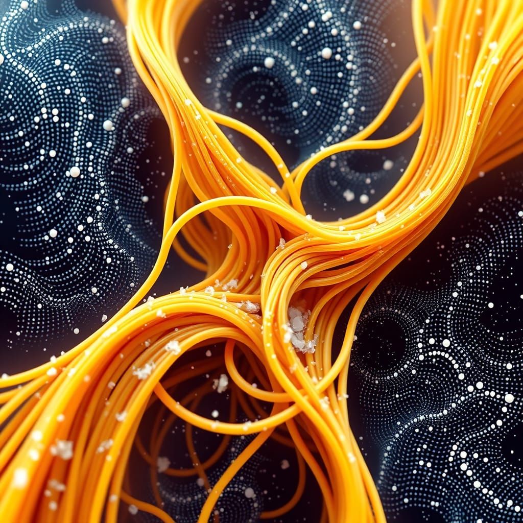 Fractal Spaghetti Landscape in Ethereal 3D