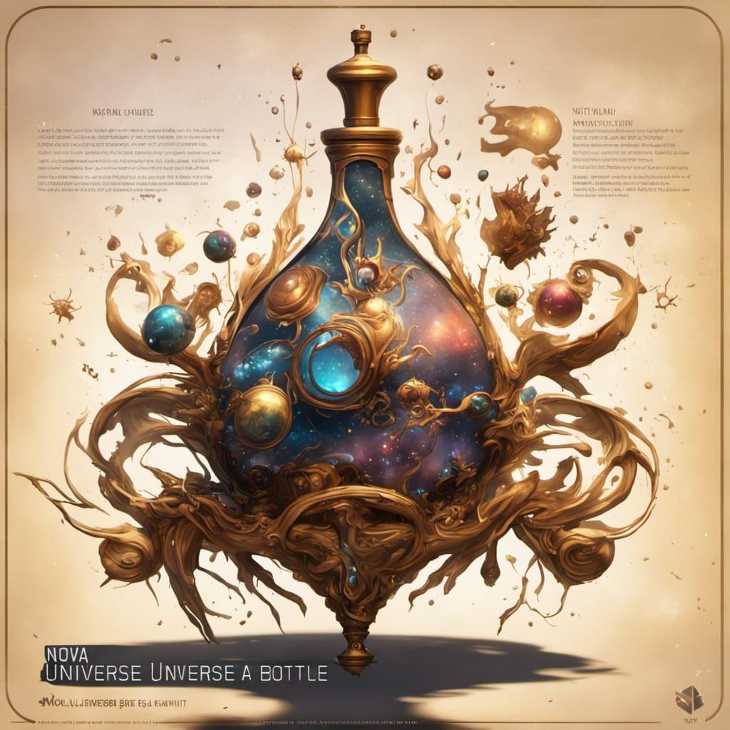 Nova Universe in a Bottle: Detailed Matte Painting