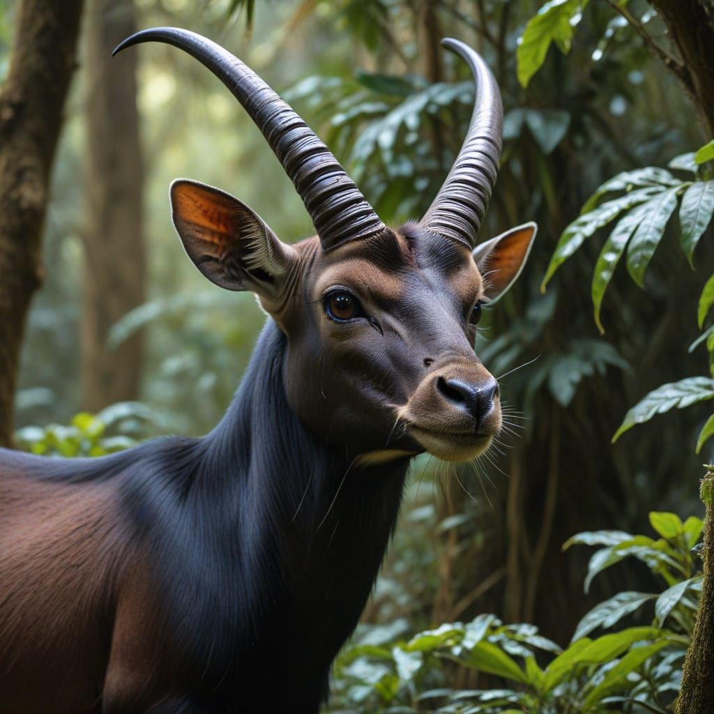 Mysterious Saola Roams Ancient Forest