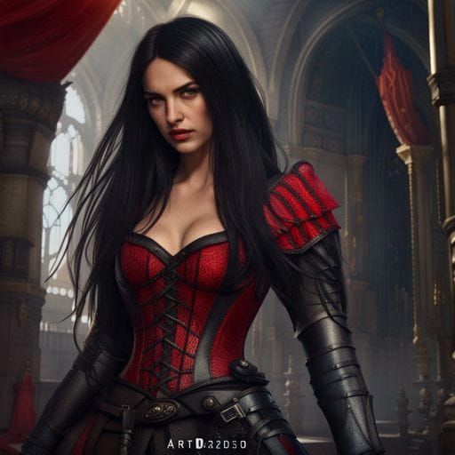 Ana de Armas as Fairytale Warrior Portrait